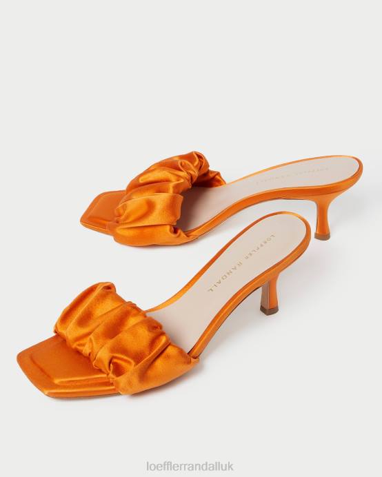 Shoes X82V88 Marigold Women Loeffler Randall Bianca Kitten Heel Mule