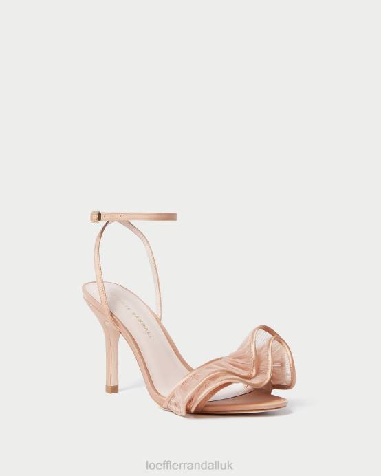 Shoes X82V91 Beauty Women Loeffler Randall Estella Ruffle Heeled Sandal