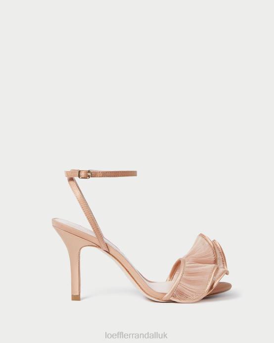 Shoes X82V91 Beauty Women Loeffler Randall Estella Ruffle Heeled Sandal