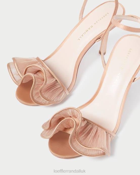 Shoes X82V91 Beauty Women Loeffler Randall Estella Ruffle Heeled Sandal