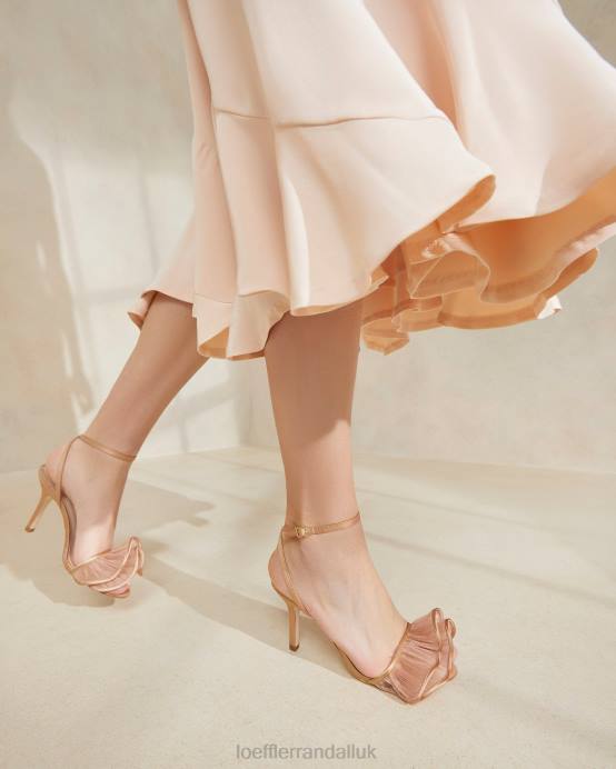 Shoes X82V91 Beauty Women Loeffler Randall Estella Ruffle Heeled Sandal