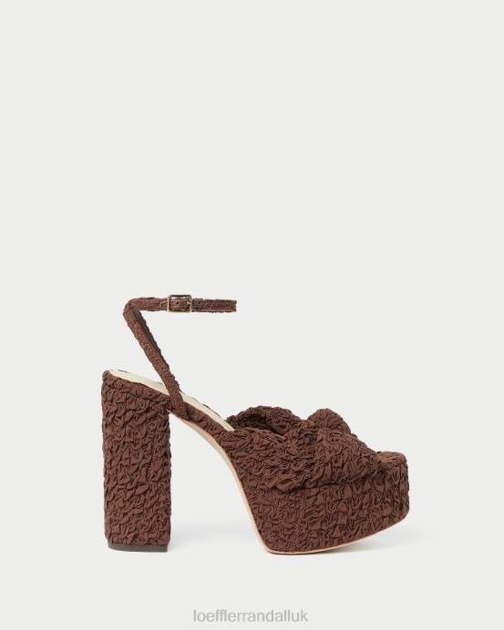 Shoes X82V92 Cacao Women Loeffler Randall Roz Knot Platform