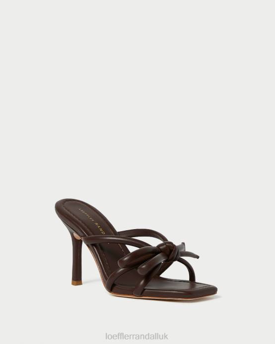 Shoes X82V99 Chocolate Women Loeffler Randall Margi Bow Heel