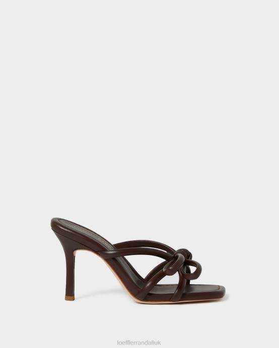 Shoes X82V99 Chocolate Women Loeffler Randall Margi Bow Heel