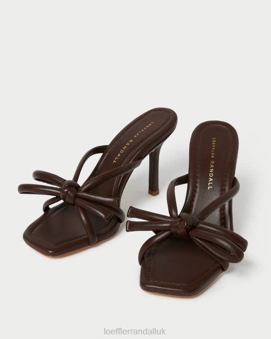 Shoes X82V99 Chocolate Women Loeffler Randall Margi Bow Heel