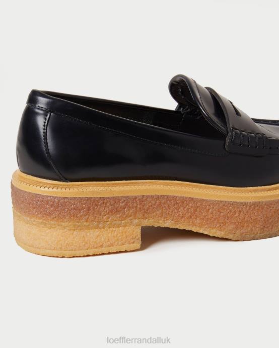 Shoes X82V311 Black Women Loeffler Randall Rikki Platform Loafer
