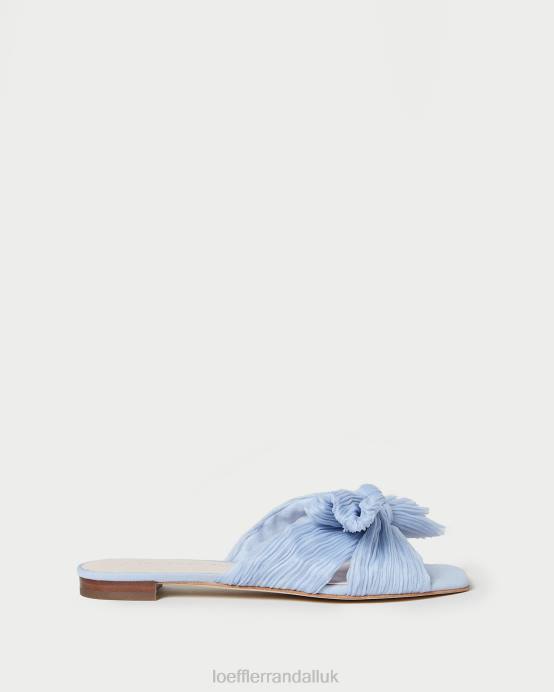 Shoes X82V104 Blue Women Loeffler Randall Daphne Bow Slide