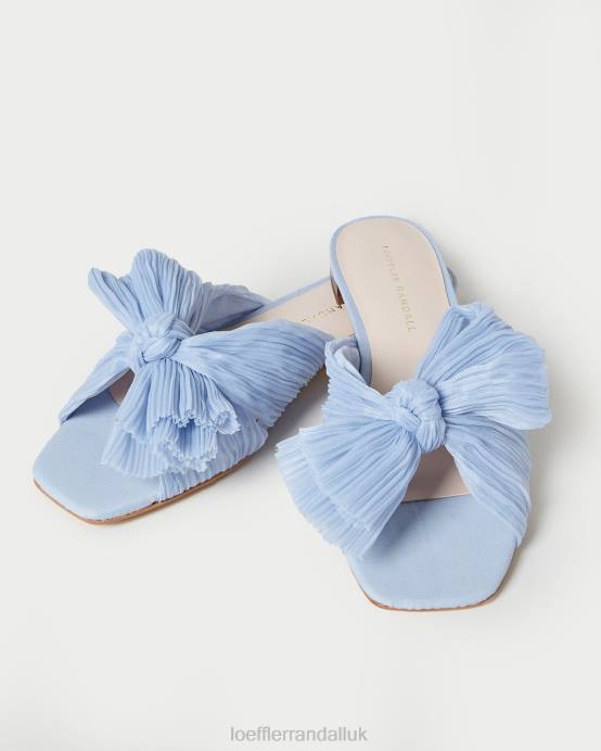Shoes X82V104 Blue Women Loeffler Randall Daphne Bow Slide
