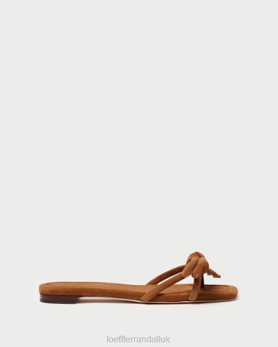 Shoes X82V105 Cacao Women Loeffler Randall Hadley Bow Sandal