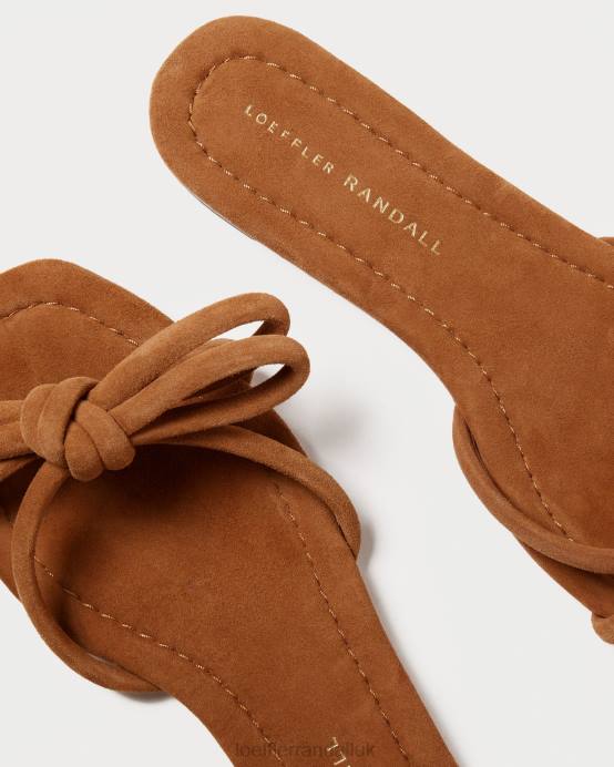 Shoes X82V105 Cacao Women Loeffler Randall Hadley Bow Sandal