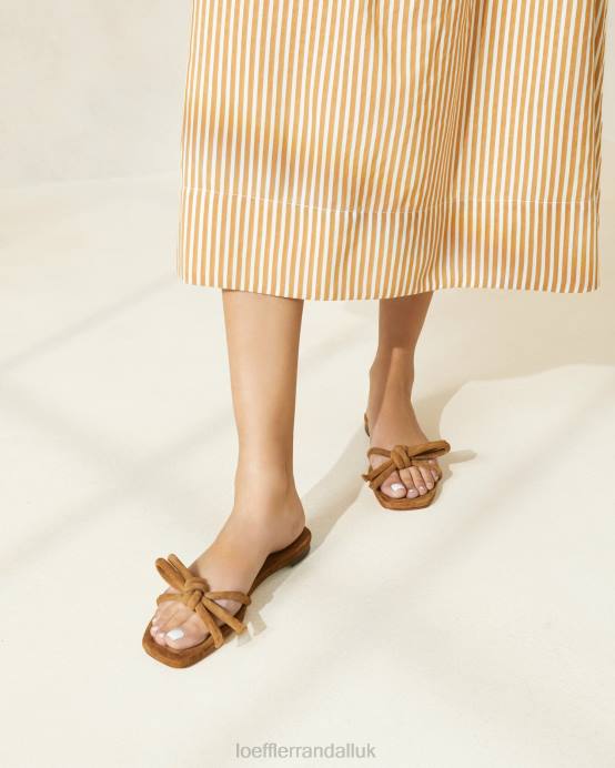 Shoes X82V105 Cacao Women Loeffler Randall Hadley Bow Sandal