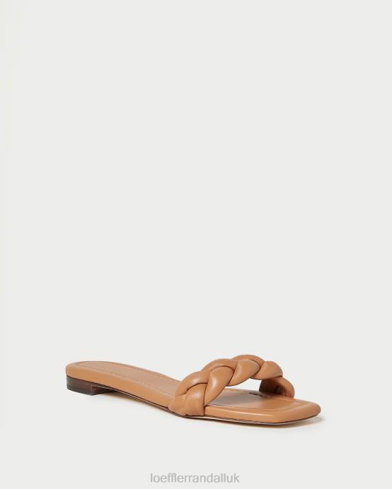Shoes X82V107 Dark Sand Women Loeffler Randall Jackson Braided Sandal