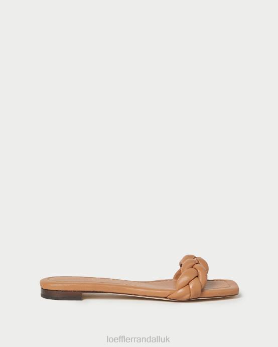 Shoes X82V107 Dark Sand Women Loeffler Randall Jackson Braided Sandal