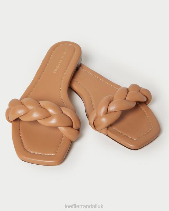 Shoes X82V107 Dark Sand Women Loeffler Randall Jackson Braided Sandal