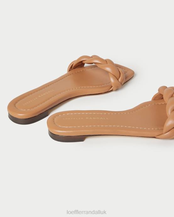 Shoes X82V107 Dark Sand Women Loeffler Randall Jackson Braided Sandal