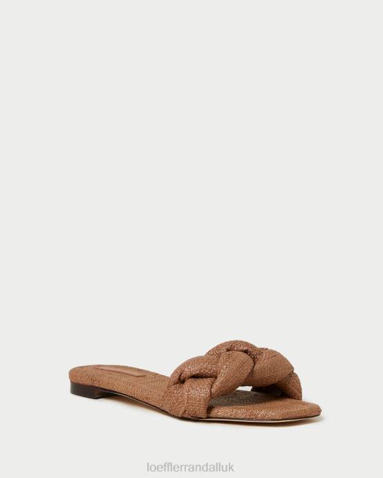 Shoes X82V111 Brown Women Loeffler Randall Joanna Braided Sandal