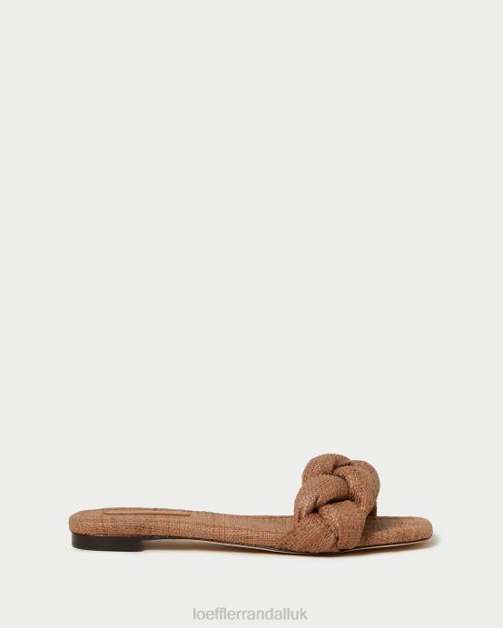 Shoes X82V111 Brown Women Loeffler Randall Joanna Braided Sandal