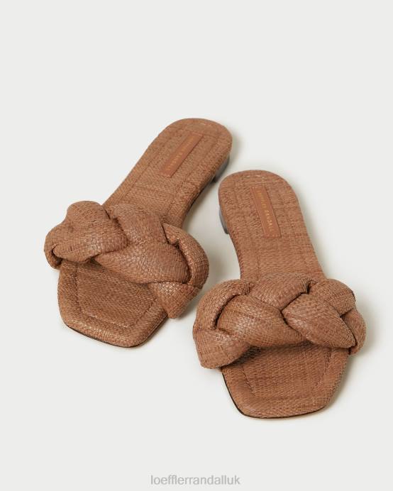 Shoes X82V111 Brown Women Loeffler Randall Joanna Braided Sandal