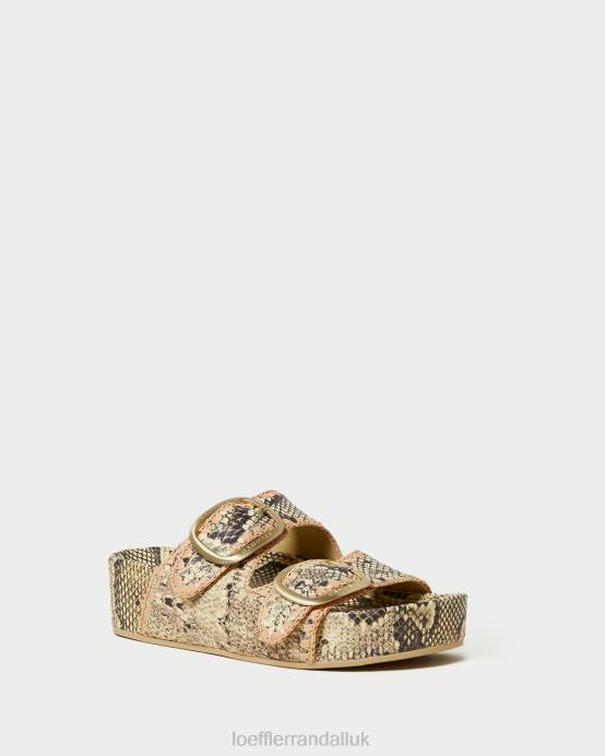 Shoes X82V113 Bone/Pink Women Loeffler Randall Theo Footbed Sandal