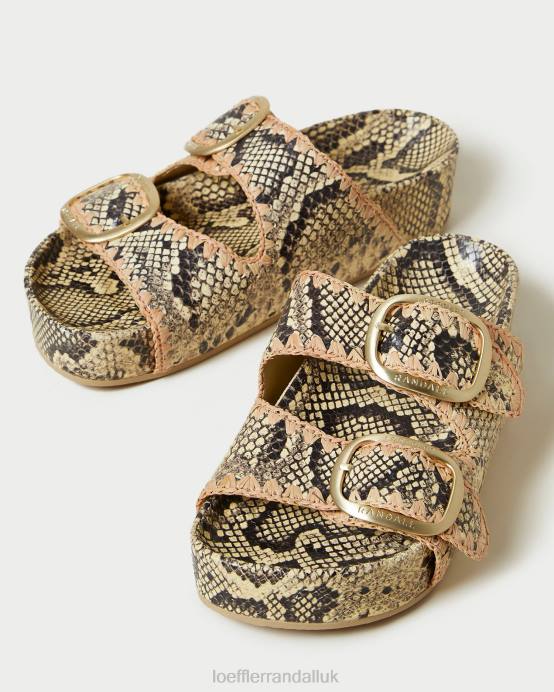 Shoes X82V113 Bone/Pink Women Loeffler Randall Theo Footbed Sandal