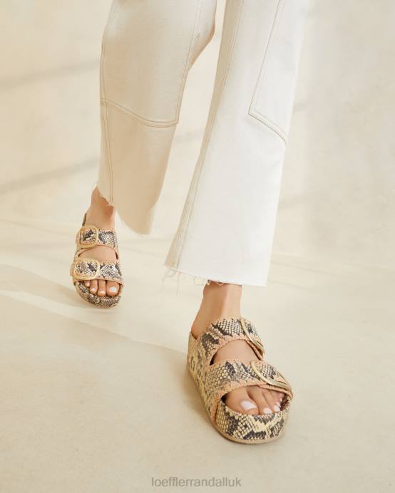 Shoes X82V113 Bone/Pink Women Loeffler Randall Theo Footbed Sandal