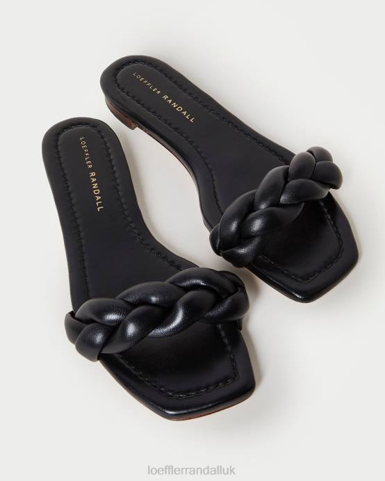 Shoes X82V117 Black Women Loeffler Randall Jackson Braided Sandal