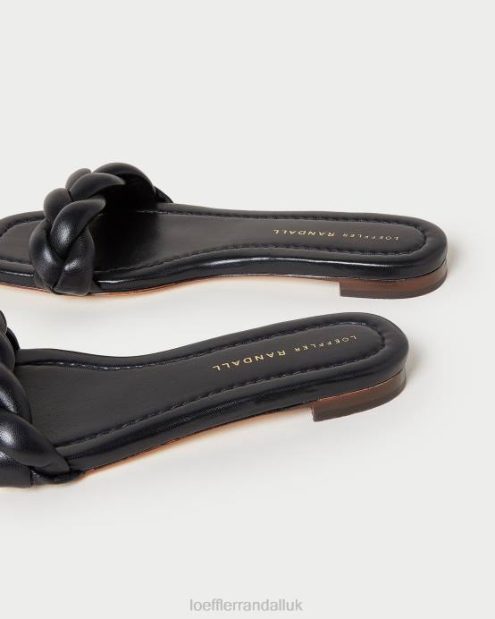 Shoes X82V117 Black Women Loeffler Randall Jackson Braided Sandal