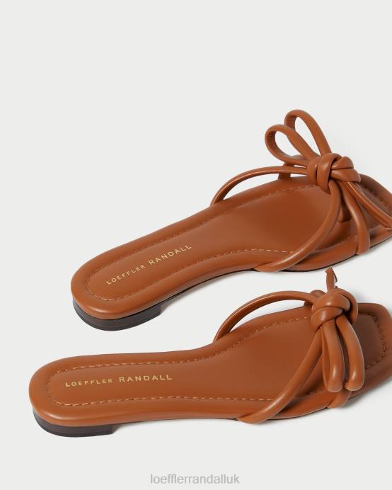 Shoes X82V119 Timber Women Loeffler Randall Hadley Brown Bow Sandal