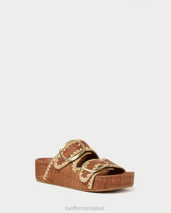 Shoes X82V121 Cuona/Natural Women Loeffler Randall Theo Brown Footbed Sandal