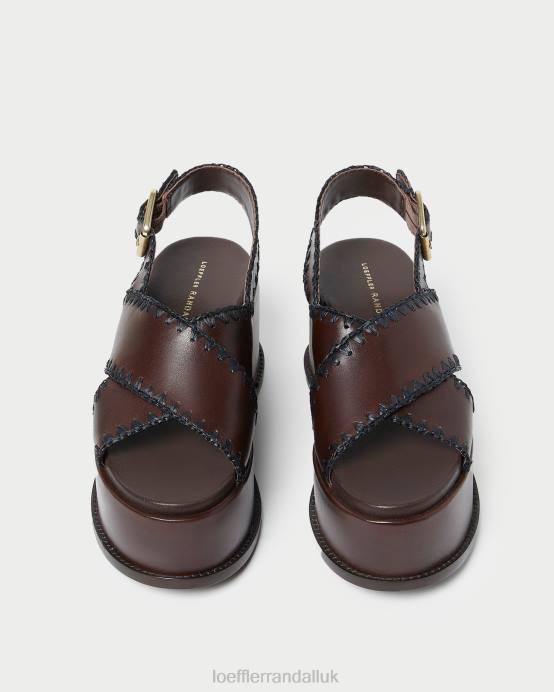 Shoes X82V129 Espresso/Black Women Loeffler Randall Mae Platform Sandal